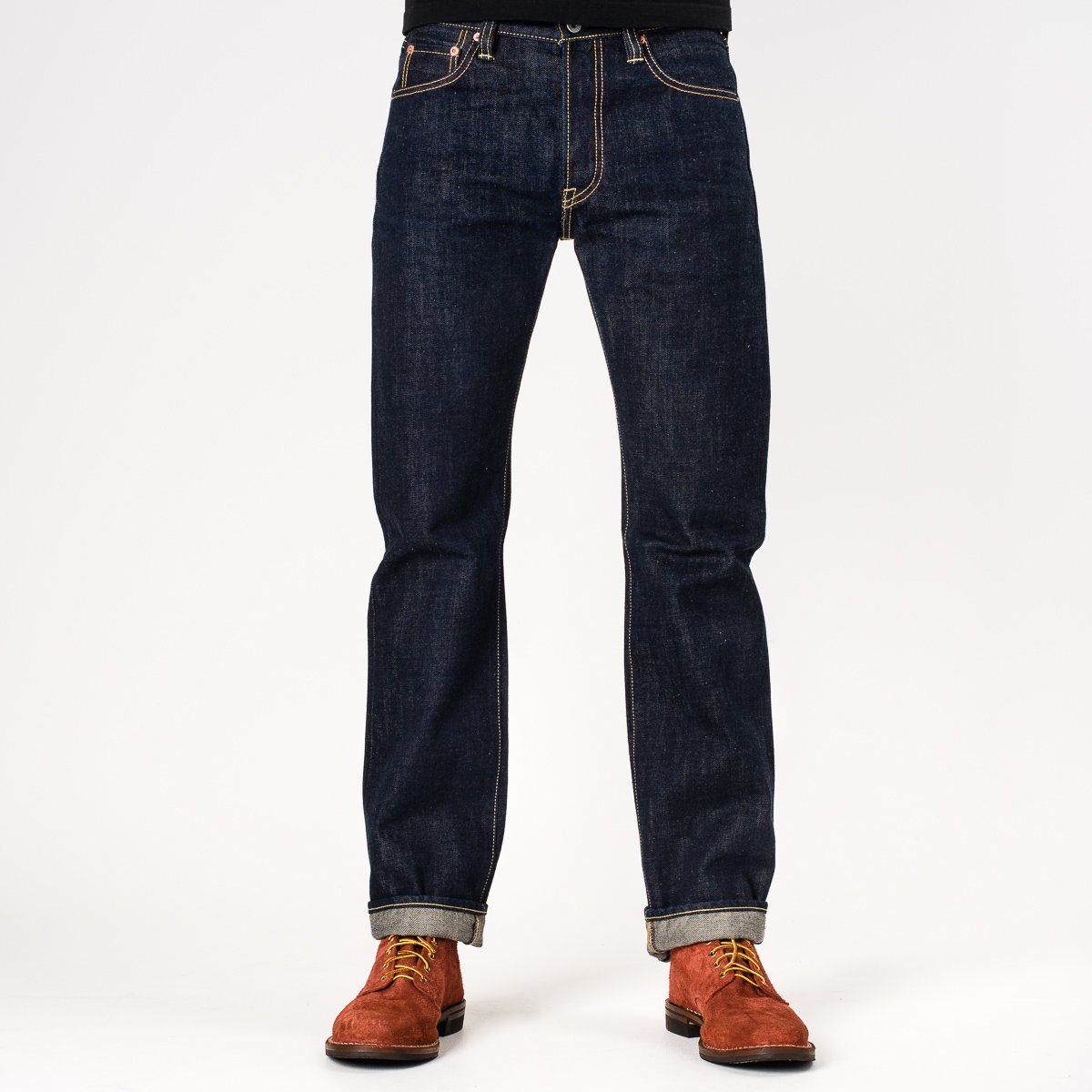IH-666N | Iron Heart 17oz Selvedge Denim Slim Straight Cut Jeans ...
