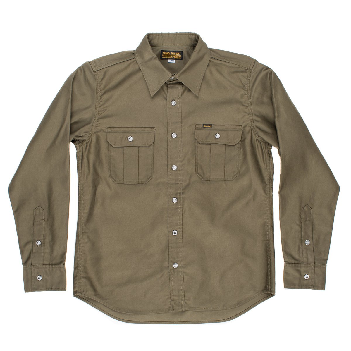 Black or Olive Japanese Super-Tough Cotton Military Work Shirt
