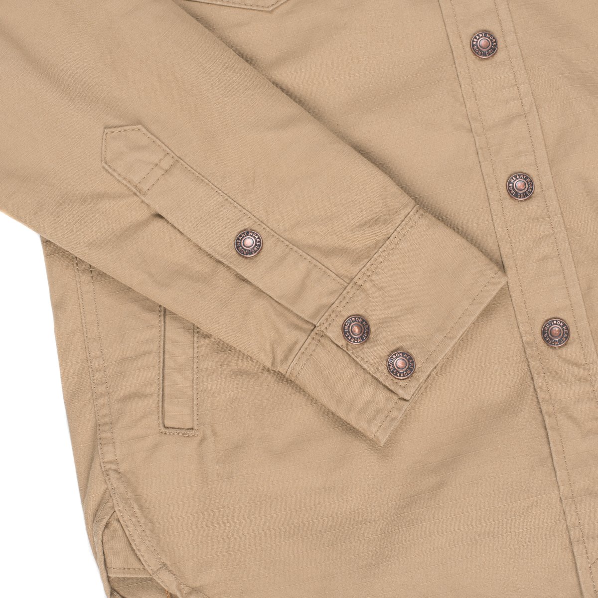 IHSH-187-KHA | Khaki Cotton Ripstop CPO Shirt
