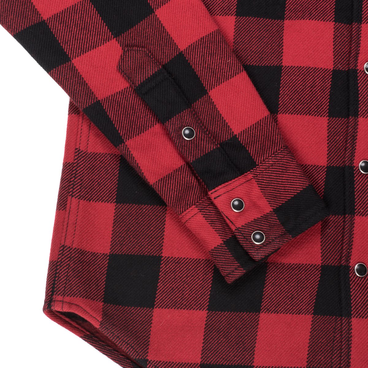 IHSH-182-RED | Iron Heart Japanese Ultra Heavy Flannel Buffalo Check ...