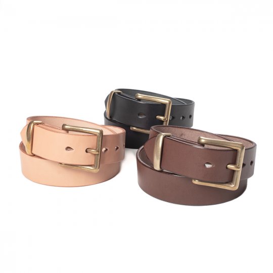 Heavy Duty "Tochigi" Leather Belts - Black and Brown