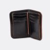 OGL Hand Stitched Shell Cordovan Mid Wallet - Black, or No. 8