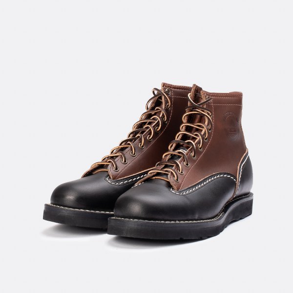 Iron Heart Int’l x Division Road x Wesco® - 7" Black/Brown Horsehide Jobmaster® Boot