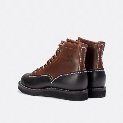 Iron Heart Int’l x Division Road x Wesco® - 7" Black/Brown Horsehide Jobmaster® Boot
