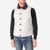 Alpaca Lined Whipcord N1 Deck Vest - Ivory