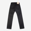 25oz Selvedge Denim Straight Cut Jeans - Black/Black