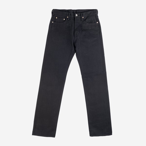21oz Non-Fade Denim Straight Cut Jeans - Superblack