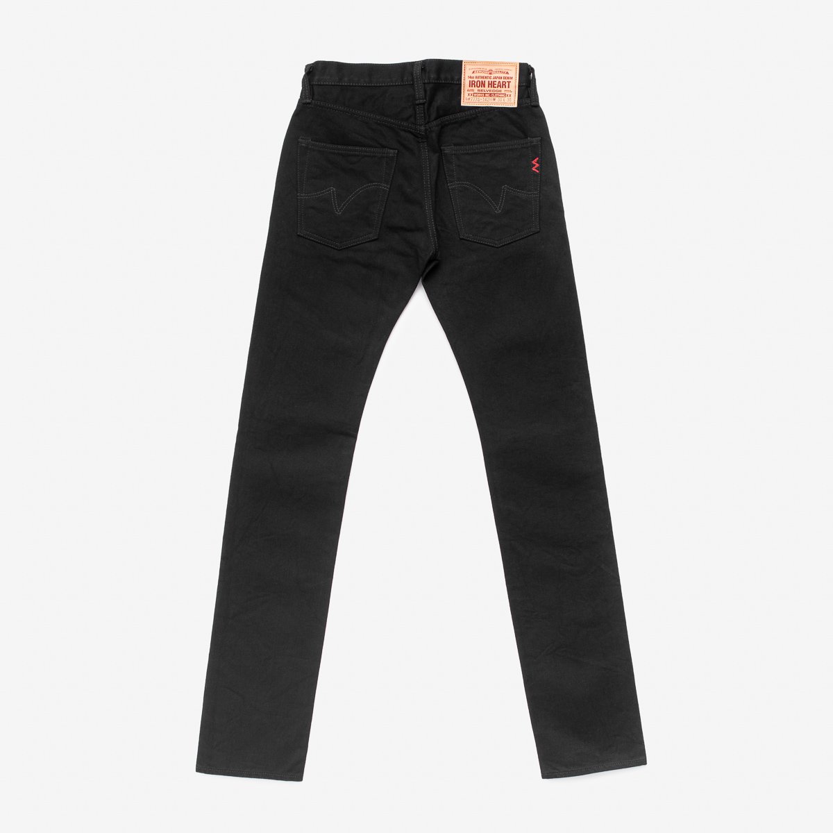 14oz Selvedge Denim Tapered Jeans - Black/Black
