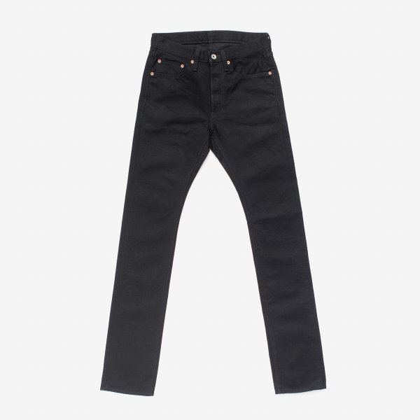 14oz Selvedge Denim Super Slim Cut Jeans - Black/Black