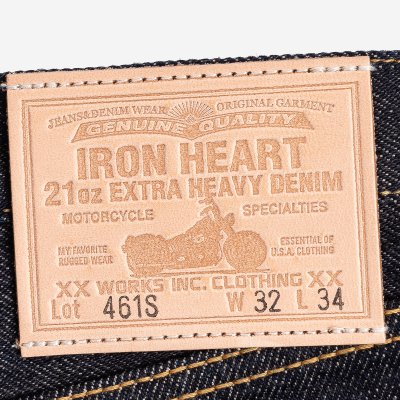 Iron Heart 21oz Selvedge Denim Boot Cut Jeans - Indigo
