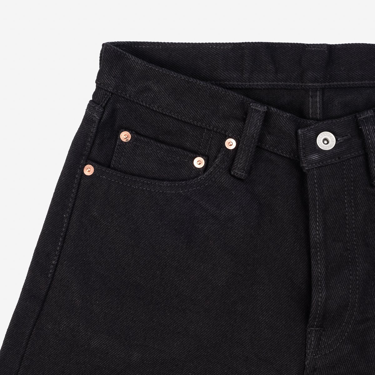 21oz Selvedge Denim Straight Cut Jeans - Superblack (Fades to Grey - SBG)
