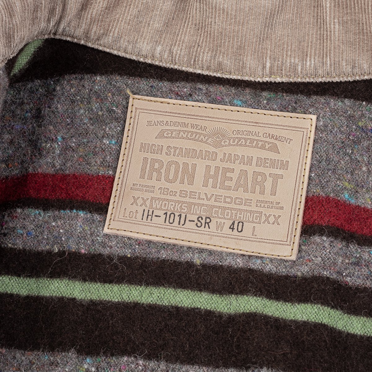 Iron Heart 18oz Japanese Selvedge Denim Stormrider Jacket - Indigo