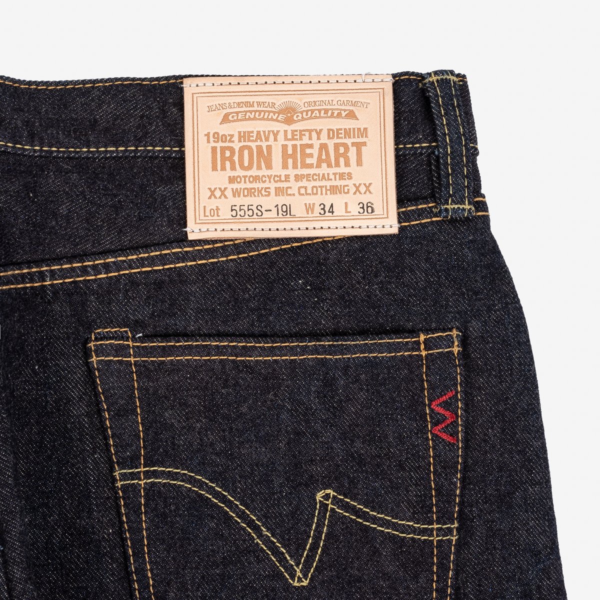 Iron Heart 19oz Left Hand Twill Selvedge Denim Super Slim Cut Jeans ...