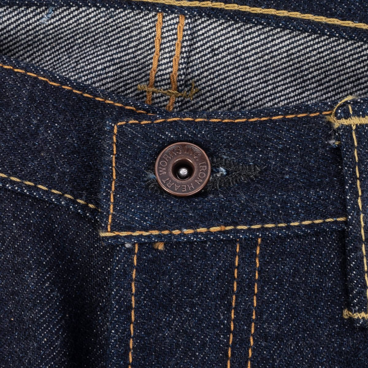 21/23oz Ultra Heavy Raw Selvedge Denim Slim Straight Cut Jeans - Indigo
